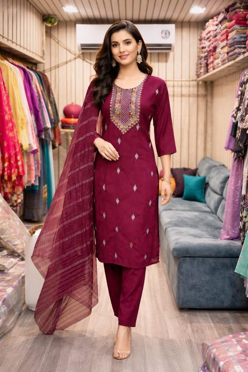 Rangriti 3pcs kurti wholesale market in surat